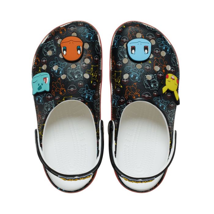 クロックス ポケモン クラシッククロッグ crocs 211343 POKEMON CLASSIC メンズ キャラクター サンダル 軽量 柔軟 快適 大人 黒 カジュアル