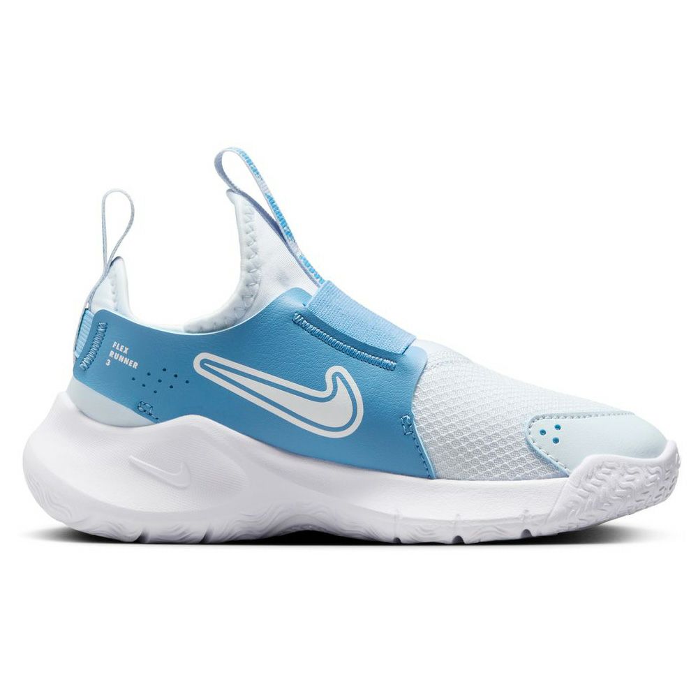 ナイキ キッズ スニーカー スリッポン 靴 フレックス ランナー 3 FN1449-402 ブルー 脱ぎ履きしやすい 軽量 柔軟 快適 NIKE Flex Runner 3 PS