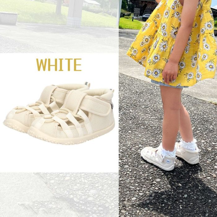 キッズ サンダル 女の子 男の子 つま先あり 水陸両用 水遊び おしゃれ かわいい お出掛け 軽量 子ども靴 ウォーターシューズ 黒 ブラック ホワイト Parade 56302