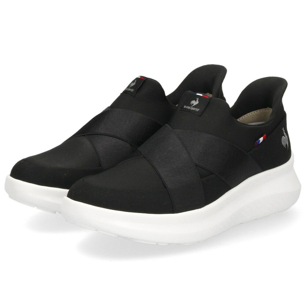 スリッポン レディース スニーカー LCS マルヌ ダブルベルトスリッポン SI ルコック ルコックスポルティフ さっと履ける NEXTEP 消臭 軽量 LECOQ le coq sportif LU5SSN21LZ