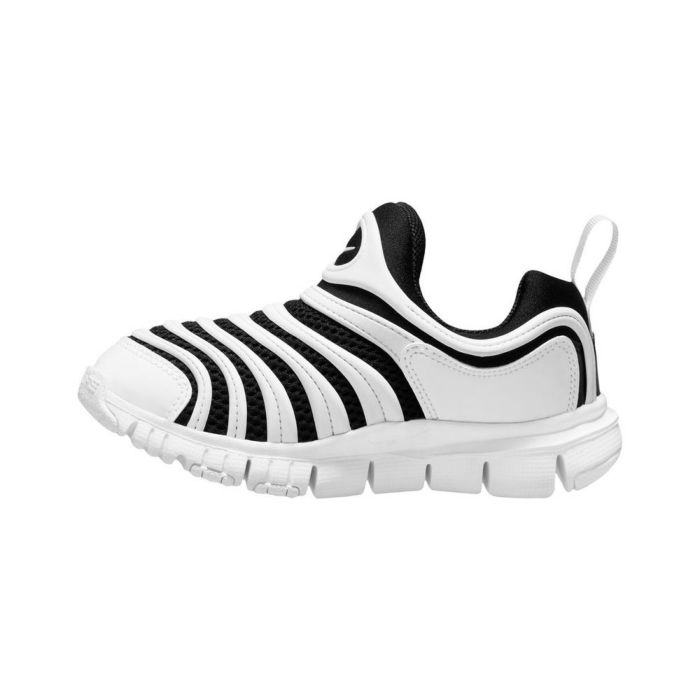 ナイキ キッズ ジュニア スニーカー 男の子 女の子 スリッポン シューズ NIKE ダイナモ フリー BR PS IB7245-100 ホワイト ブラック 子供 靴 履きやすい 白 黒