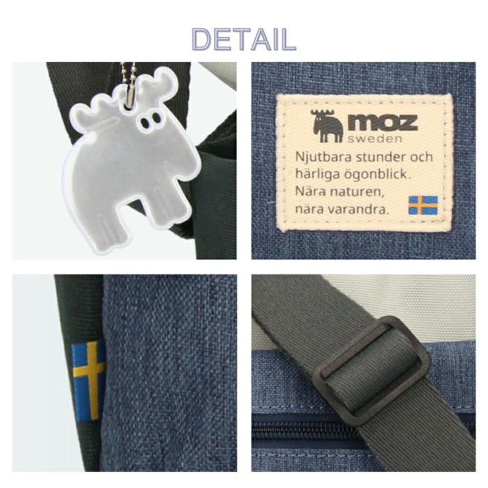 モズ ショルダーバッグ レディース メンズ ユニセックス 斜めがけ 軽量 仕事 旅行 大人 ポケット 多収納 かわいい コンパクト 通勤 カバン 黒 ブラック moz ZZEI28