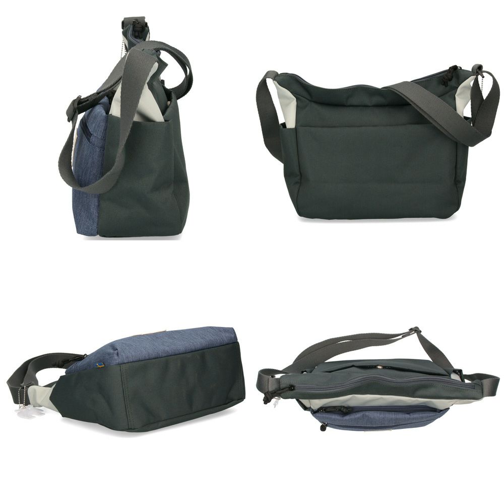 モズ ショルダーバッグ レディース メンズ ユニセックス 斜めがけ 軽量 仕事 旅行 大人 ポケット 多収納 かわいい コンパクト 通勤 カバン 黒 ブラック moz ZZEI28