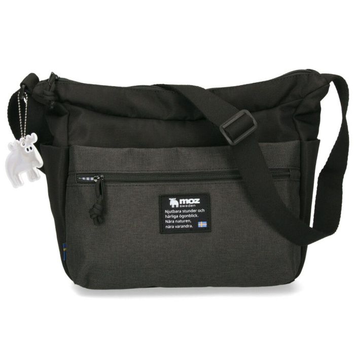 モズ ショルダーバッグ レディース メンズ ユニセックス 斜めがけ 軽量 仕事 旅行 大人 ポケット 多収納 かわいい コンパクト 通勤 カバン 黒 ブラック moz ZZEI28