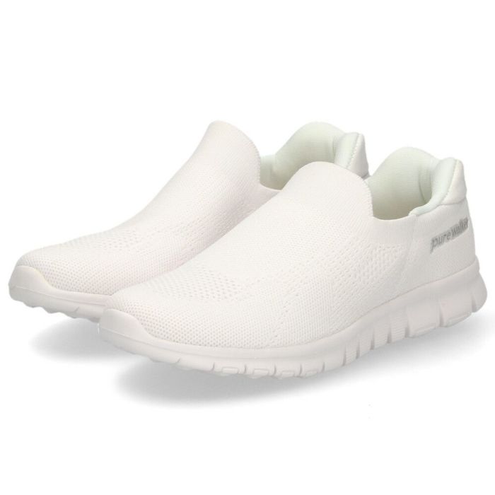 ハンズフリースニーカー レディース スリッポン スライドフィット 立ったまま履ける 履きやすい 軽量 美脚 姿勢サポート 疲労軽減 オフィス ナースシューズ シューズ 靴 ピュアウォーカー PW1502 pure walker