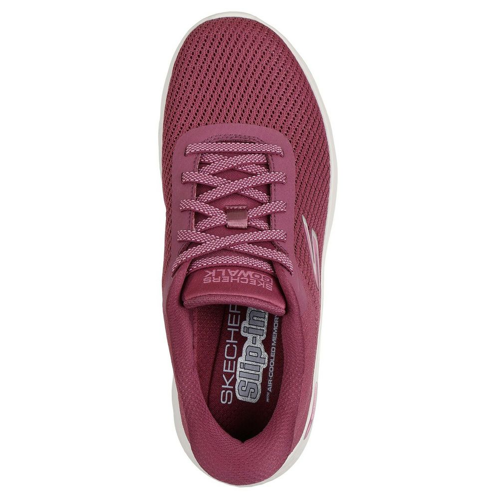 スケッチャーズ スリップインズ レディース スニーカー 黒 厚底 スリッポン ハンズフリー 靴 SKECHERS Slip-ins ゴーウォーク フレックス 125516 ゴム紐 ノーマル幅