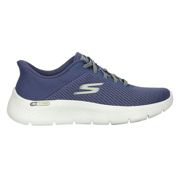 スケッチャーズ スリップインズ レディース スニーカー 黒 厚底 スリッポン ハンズフリー 靴 SKECHERS Slip-ins ゴーウォーク フレックス 125516 ゴム紐 ノーマル幅