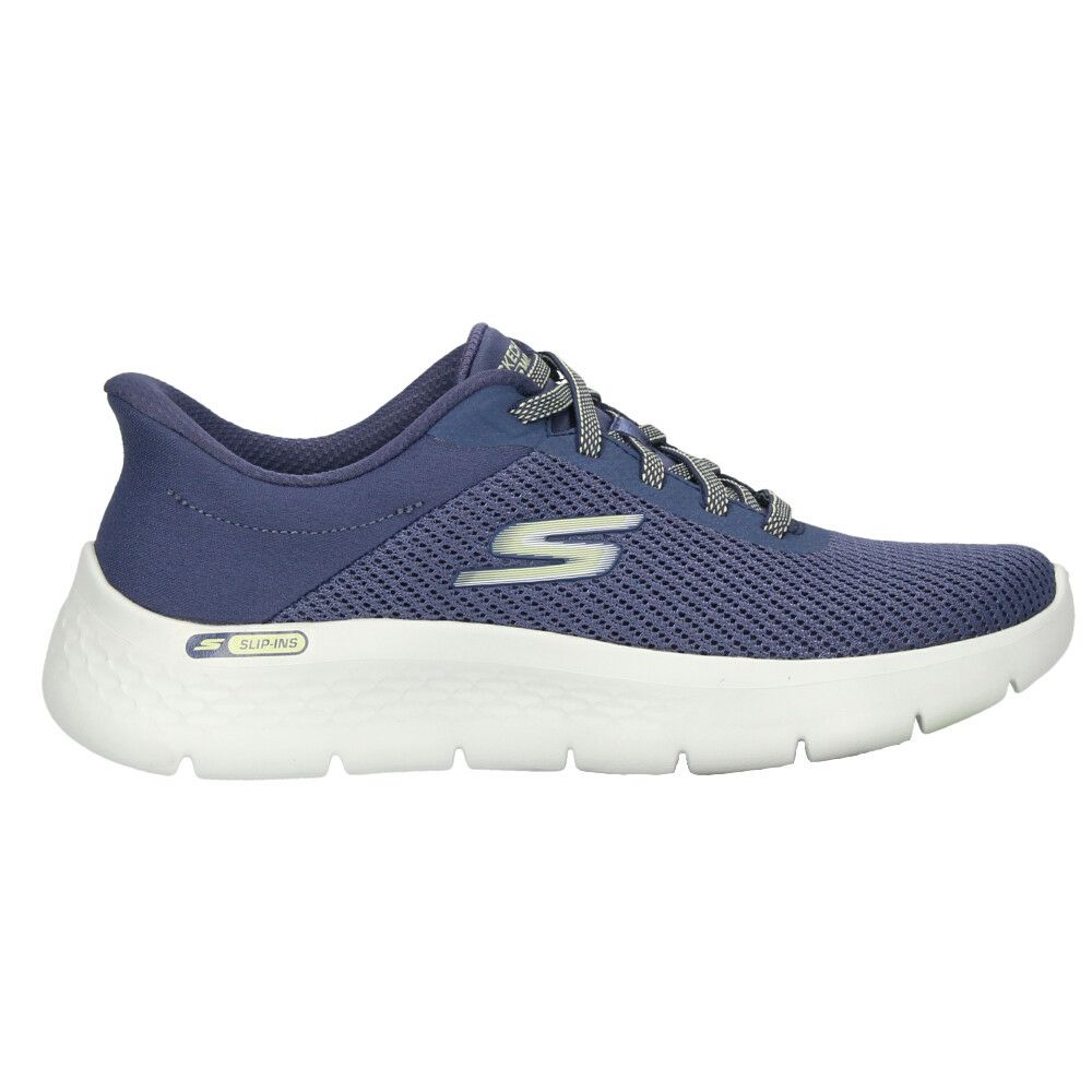 スケッチャーズ スリップインズ レディース スニーカー 黒 厚底 スリッポン ハンズフリー 靴 SKECHERS Slip-ins ゴーウォーク フレックス 125516 ゴム紐 ノーマル幅
