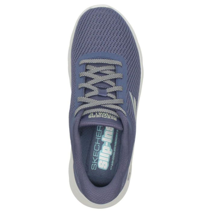 スケッチャーズ スリップインズ レディース スニーカー 黒 厚底 スリッポン ハンズフリー 靴 SKECHERS Slip-ins ゴーウォーク フレックス 125516 ゴム紐 ノーマル幅