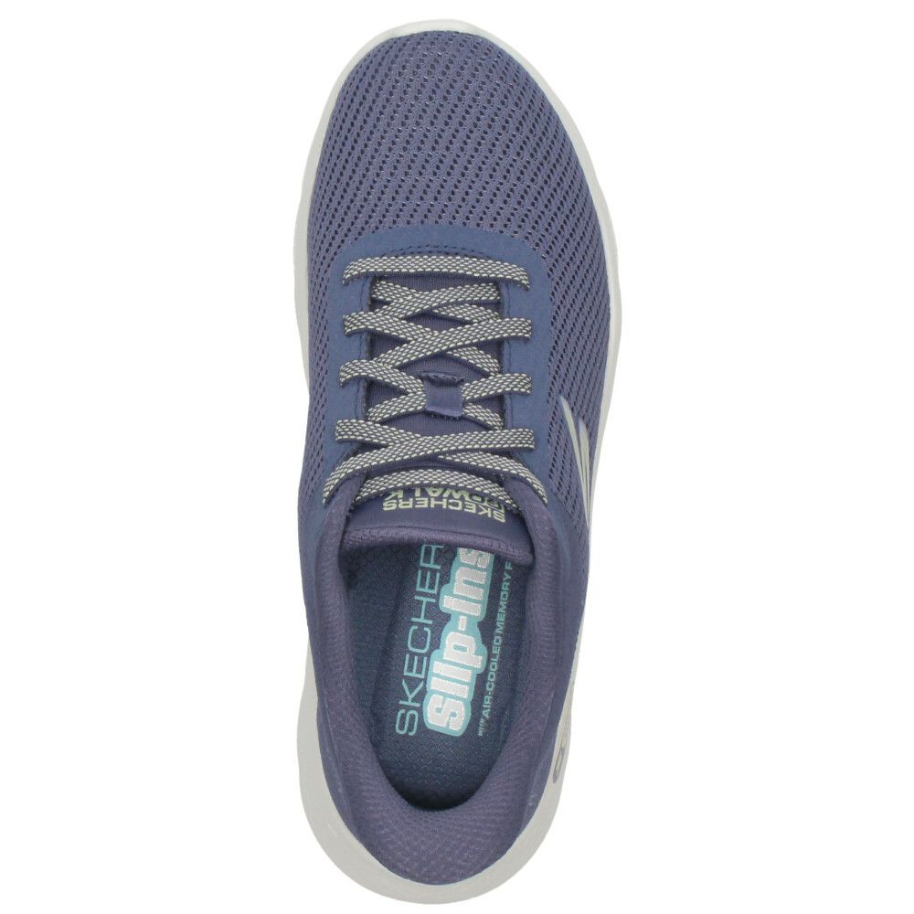 スケッチャーズ スリップインズ レディース スニーカー 黒 厚底 スリッポン ハンズフリー 靴 SKECHERS Slip-ins ゴーウォーク フレックス 125516 ゴム紐 ノーマル幅