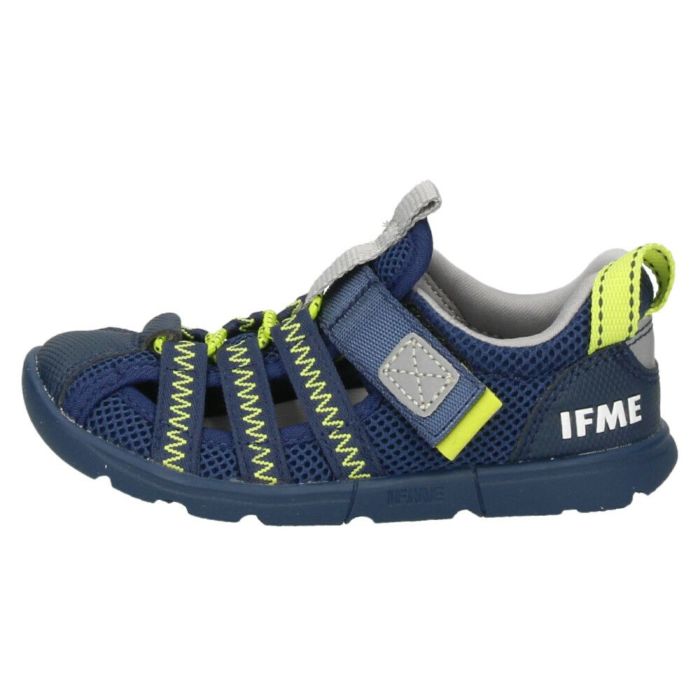 イフミー ウォーター サンダル キッズ ウォーターシューズ 子ども 両ベルト ベルクロ 子ども靴 水陸両用 水遊び プール 運動靴 ブラック 黒 IFME 20-5318