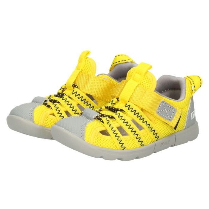 イフミー ウォーター サンダル キッズ ウォーターシューズ 子ども 両ベルト ベルクロ 子ども靴 水陸両用 水遊び プール 運動靴 ブラック 黒 IFME 20-5318