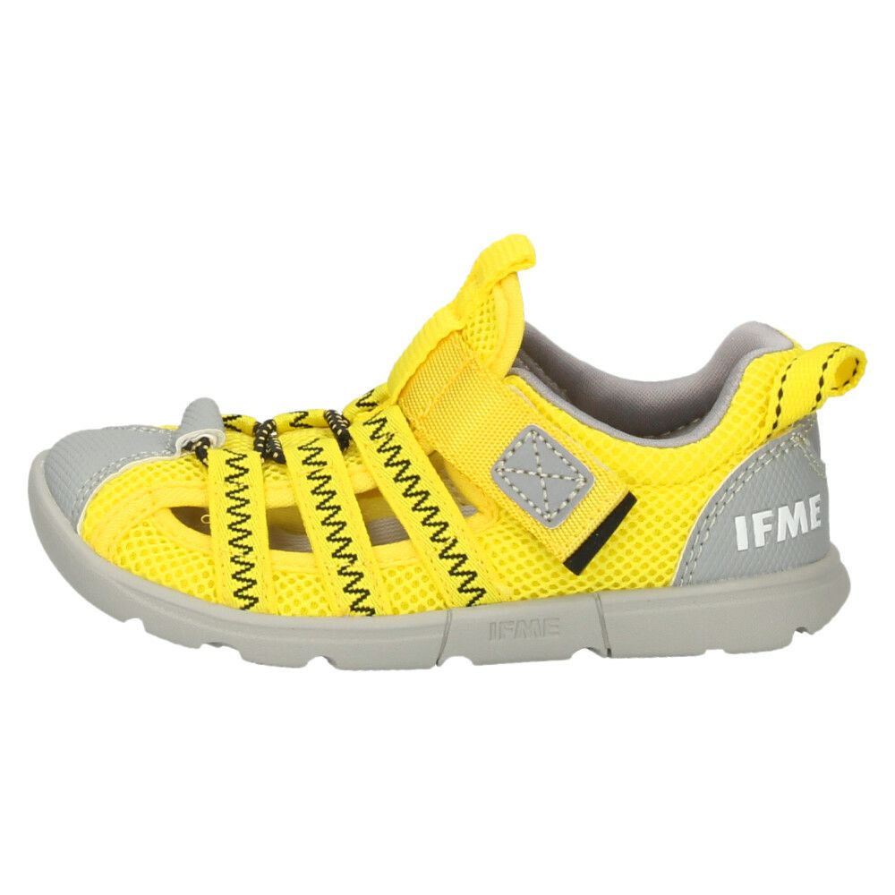 イフミー ウォーター サンダル キッズ ウォーターシューズ 子ども 両ベルト ベルクロ 子ども靴 水陸両用 水遊び プール 運動靴 ブラック 黒 IFME 20-5318