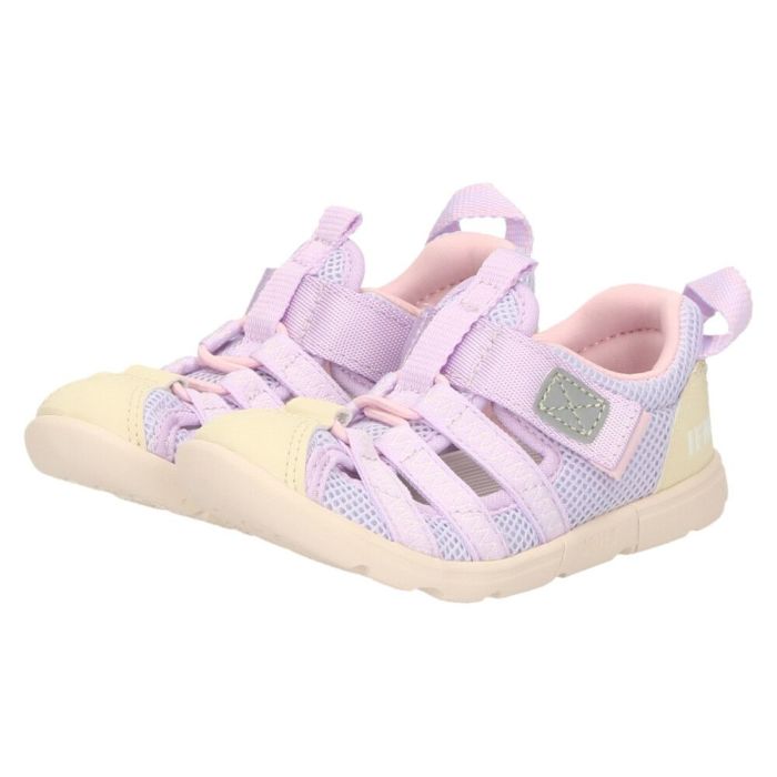 イフミー ウォーター サンダル キッズ ウォーターシューズ 子ども 両ベルト ベルクロ 子ども靴 水陸両用 水遊び プール 運動靴 ブラック 黒 IFME 20-5318