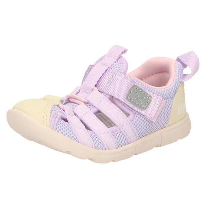 イフミー ウォーター サンダル キッズ ウォーターシューズ 子ども 両ベルト ベルクロ 子ども靴 水陸両用 水遊び プール 運動靴 ブラック 黒 IFME 20-5318