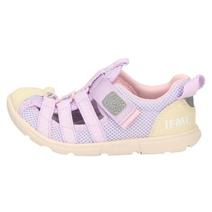 イフミー ウォーター サンダル キッズ ウォーターシューズ 子ども 両ベルト ベルクロ 子ども靴 水陸両用 水遊び プール 運動靴 ブラック 黒 IFME 20-5318