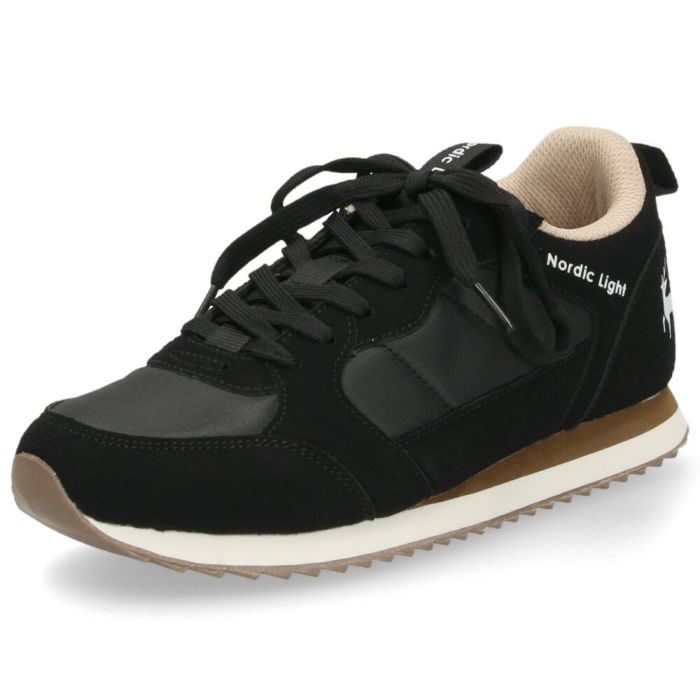 スニーカー レディース きれいめ 軽量 黒 ブラック ローカット 通勤 通学 シンプル かわいい おしゃれ 北欧 歩きやすい ノルディックライト 靴 Nordic Light NL0040F