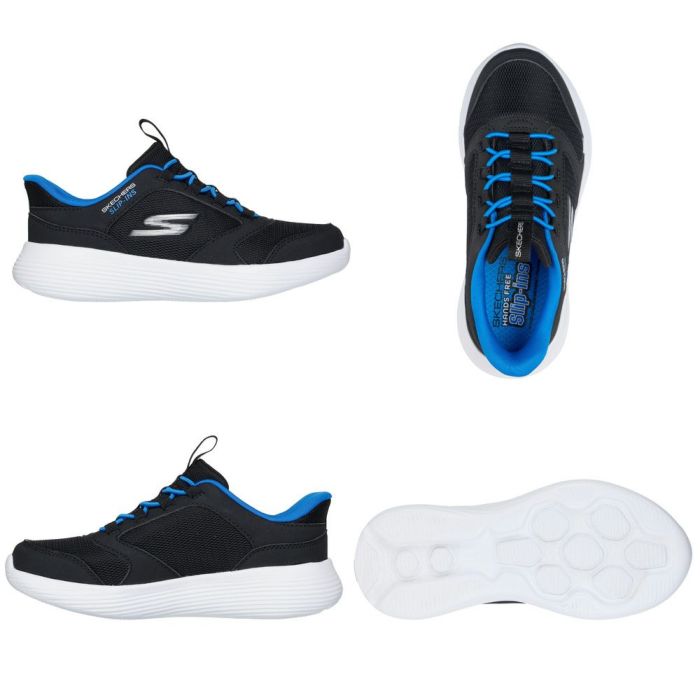 スケッチャーズ スリップインズ キッズ ジュニア スニーカー 男の子 女の子 運動靴 黒 ハンズフリー SKECHERS GO RUN ゴー ラン 400 V2 ノーマル幅 403899L 303855L