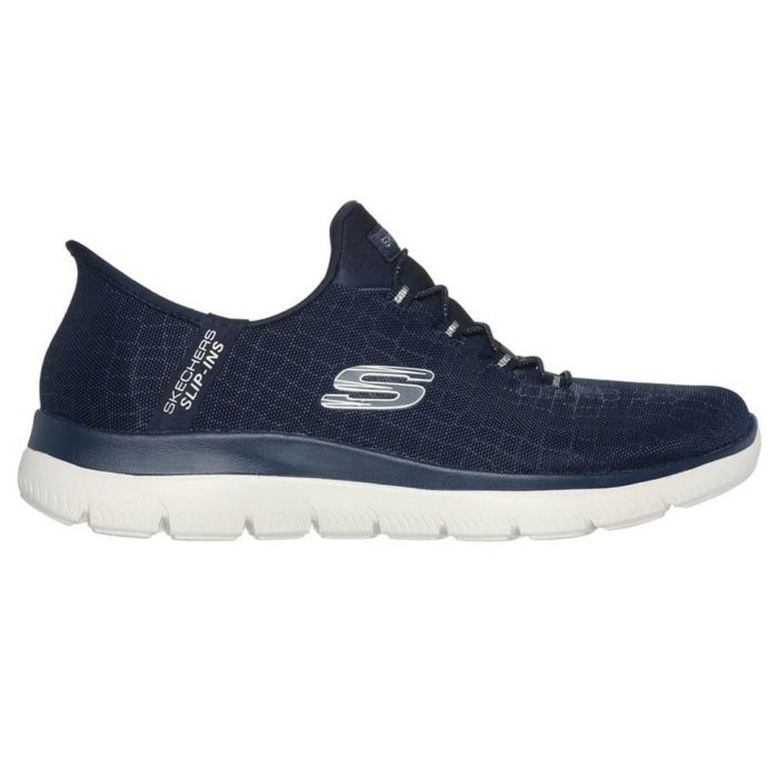 スケッチャーズ スリップインズ レディース 幅広 ワイド幅 スニーカー スリッポン 黒 ブラック ネイビー トープ ハンズフリー ゆったり SKECHERS Slip-ins サミッツ クラッシーナイト 150128W