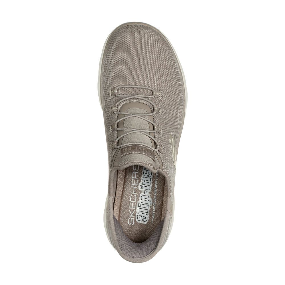 スケッチャーズ スリップインズ レディース 幅広 ワイド幅 スニーカー スリッポン 黒 ブラック ネイビー トープ ハンズフリー ゆったり SKECHERS Slip-ins サミッツ クラッシーナイト 150128W