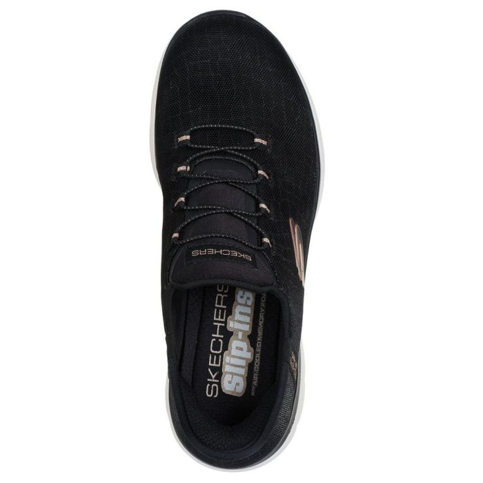 スケッチャーズ スリップインズ レディース 幅広 ワイド幅 スニーカー スリッポン 黒 ブラック ネイビー トープ ハンズフリー ゆったり SKECHERS Slip-ins サミッツ クラッシーナイト 150128W