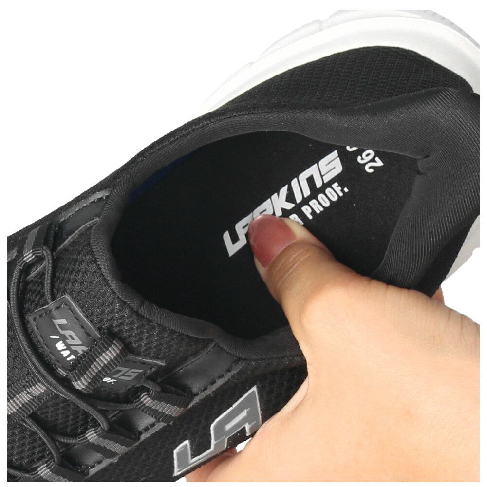 スニーカー メンズ スリッポン  靴  防水 軽量  履きやすい 疲れにくい 紐ゴム タウンユース ウォーキング 通勤 通学 ラーキンス L-203 LARKINS