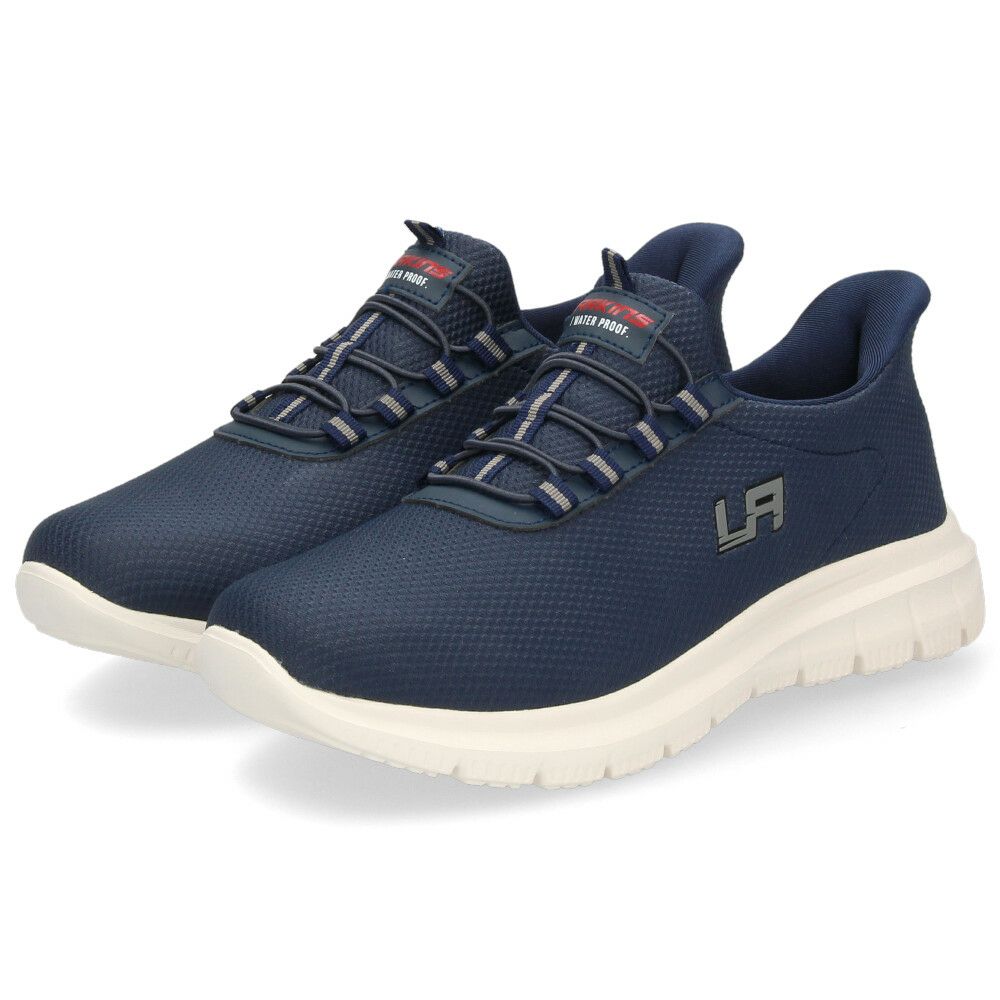 スニーカー メンズ スリッポン  靴  防水 軽量  履きやすい 疲れにくい 紐ゴム タウンユース ウォーキング 通勤 通学 ラーキンス L-203 LARKINS