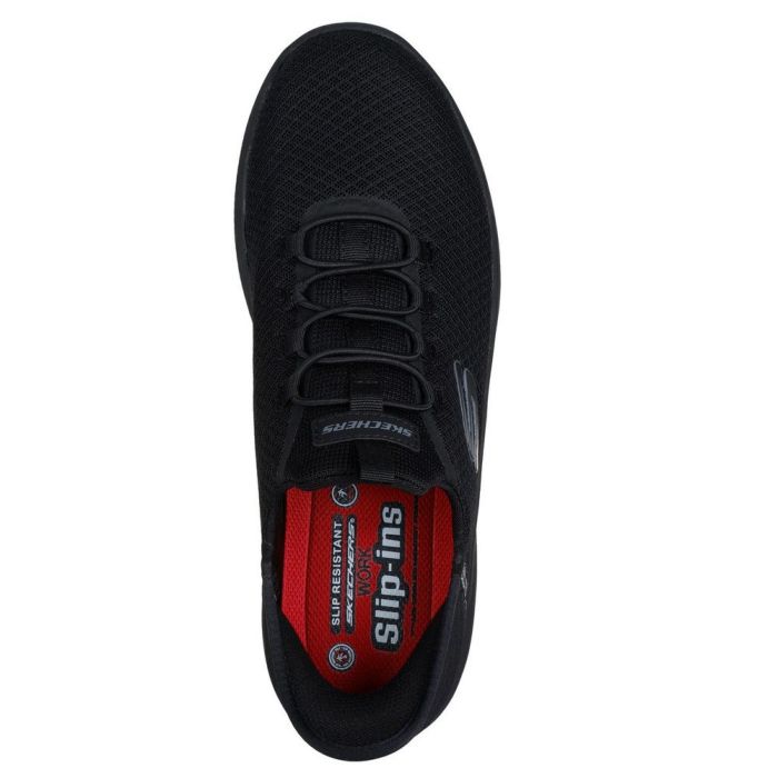 スケッチャーズ スリップインズ ワーク サミッツ コルシン 200205W メンズ スニーカー スリッポン ワークシューズ ブラック 靴 防滑 ワイド幅 SKECHERS Slip-ins Work Summits Colsin