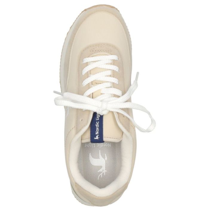 スニーカー レディース 厚底 ローカット ノルディックライト Nordic Light 0104 カジュアル 靴 シンプル 軽量 おしゃれ 黒 ブラック ベージュ