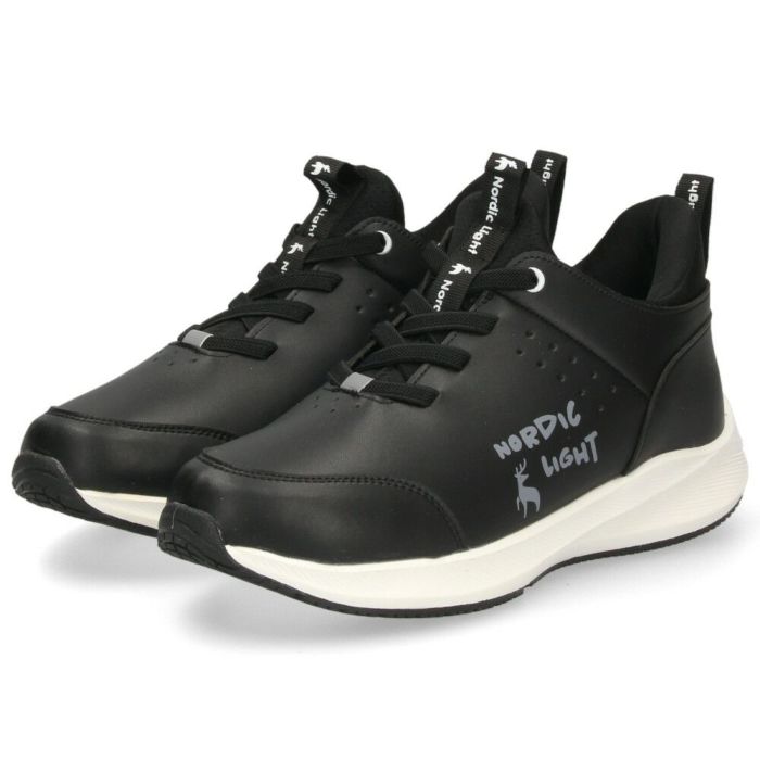 スニーカー レディース スリッポン すぽっと履ける 靴 紐ゴム 軽量 厚底 カジュアル シンプル 歩きやすい ノルディックライト Nordic Light NL0112F