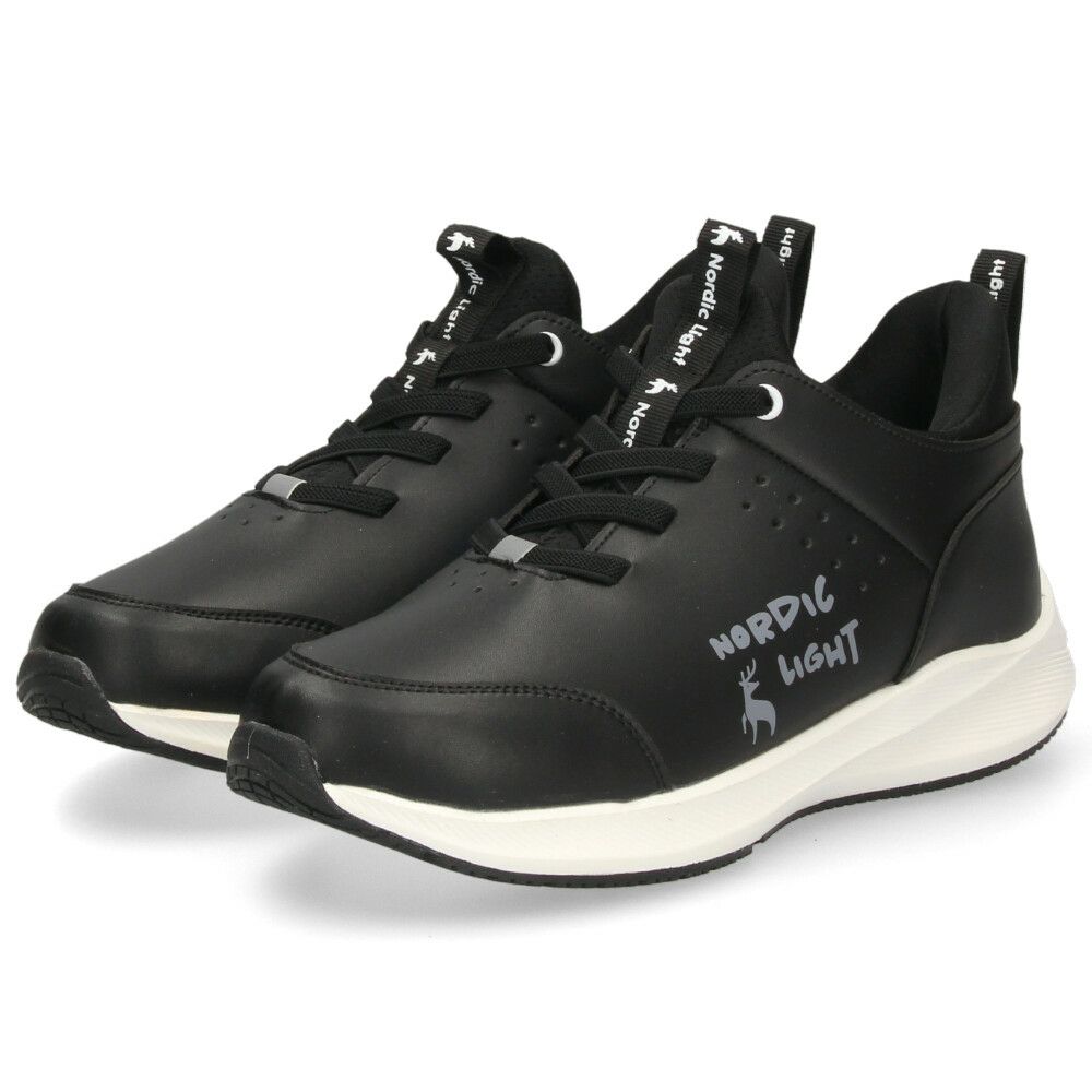 スニーカー レディース スリッポン すぽっと履ける 靴 紐ゴム 軽量 厚底 カジュアル シンプル 歩きやすい ノルディックライト Nordic Light NL0112F