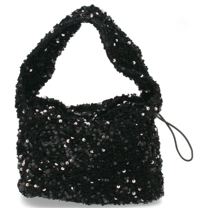 ハンドバッグ レディース スパンコール 黒 ブラック シルバー トートバッグ 鞄 小さめ キラキラ グリームサプライ gream supply 4038 結婚式 上品 大人 きれいめ おしゃれ パーティー