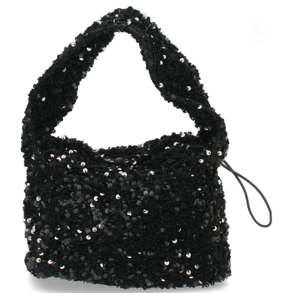 ハンドバッグ レディース スパンコール 黒 ブラック シルバー トートバッグ 鞄 小さめ キラキラ グリームサプライ gream supply 4038 結婚式 上品 大人 きれいめ おしゃれ パーティー