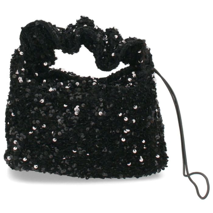 ハンドバッグ レディース スパンコール 黒 ブラック シルバー トートバッグ 鞄 小さめ キラキラ グリームサプライ gream supply 4038 結婚式 上品 大人 きれいめ おしゃれ パーティー
