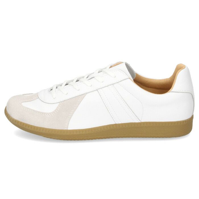 ジャーマントレーナー スニーカー 白 黒 メンズ レディース 靴 レザー ローカット シューズ GERMAN TRAINER REPRODUCTED EDITION MODEL 42500