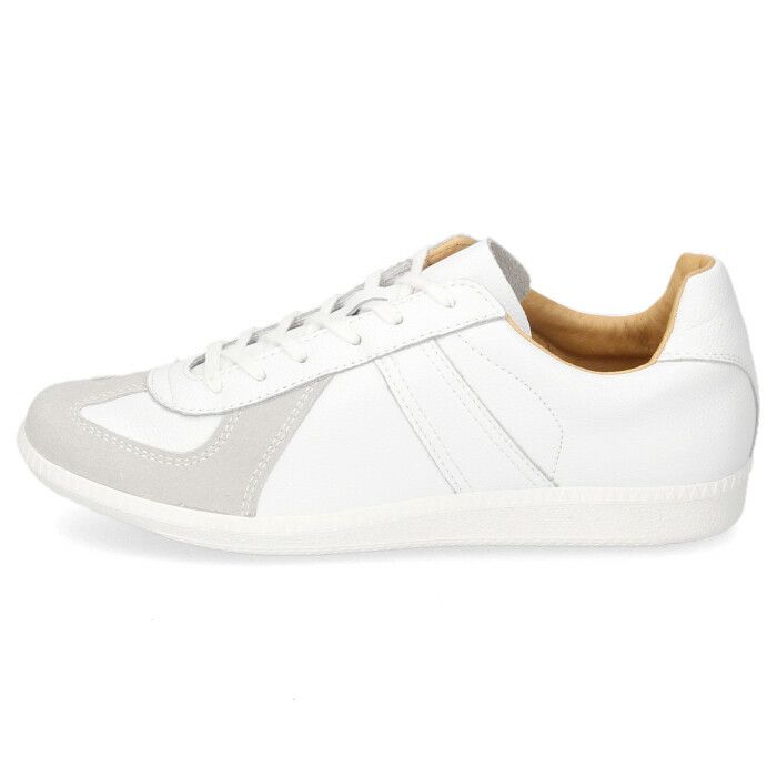 ジャーマントレーナー スニーカー 白 黒 メンズ レディース 靴 レザー ローカット シューズ GERMAN TRAINER REPRODUCTED EDITION MODEL 42500