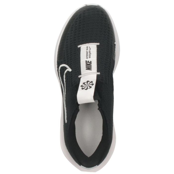 ナイキ スニーカー レディース 黒 厚底 ランニングシューズ NIKE インタラクト ラン イージーオン FV5591 001 ブラック/ホワイト