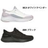 スケッチャーズ スニーカー レディース スリップインズ コンツアーフォーム - コージーフィット ハンズフリー スリッポン 靴 ノーマル幅 白 黒 ホワイト ブラック 快適 150404
