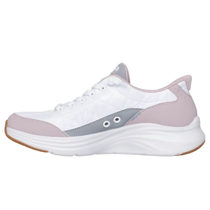 スケッチャーズ スニーカー レディース スリップインズ コンツアーフォーム - コージーフィット ハンズフリー スリッポン 靴 ノーマル幅 白 黒 ホワイト ブラック 快適 150404