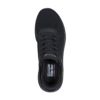スケッチャーズ スリップインズ レディース ワイド 幅広 スニーカー 黒 スリッポン SKECHERS Slip-ins ボブス スポート スクワッド カオス 117497W BBK TPE ゆったり ハンズフリー