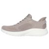 スケッチャーズ スリップインズ レディース ワイド 幅広 スニーカー 黒 スリッポン SKECHERS Slip-ins ボブス スポート スクワッド カオス 117497W BBK TPE ゆったり ハンズフリー