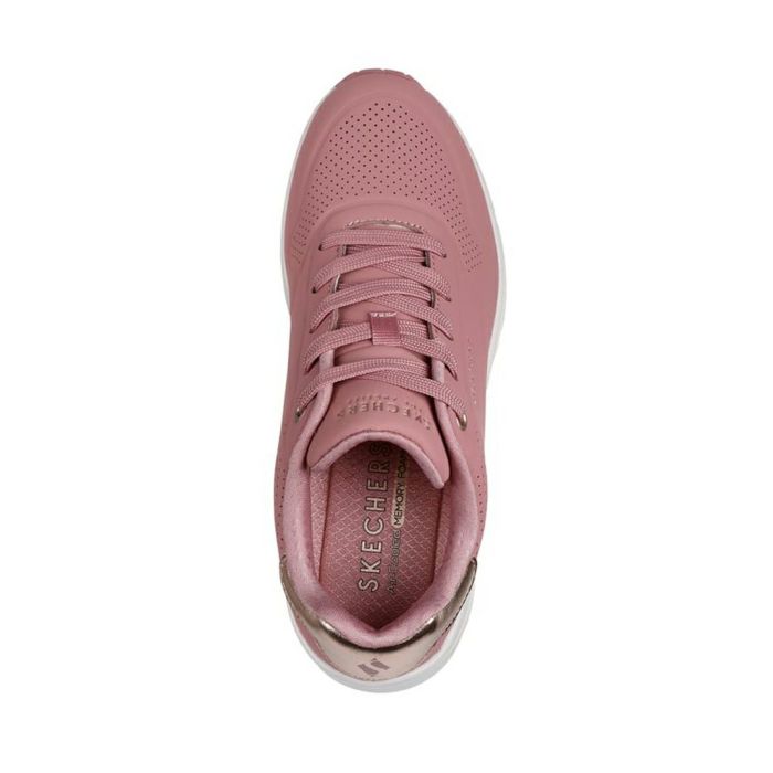 スケッチャーズ スニーカー レディース ローカット 厚底 ウノ ウェッジ ハイステップス 177520 SKECHERS ノーマル幅 かわいい 靴ひも UNO WEDGE HI STEPS