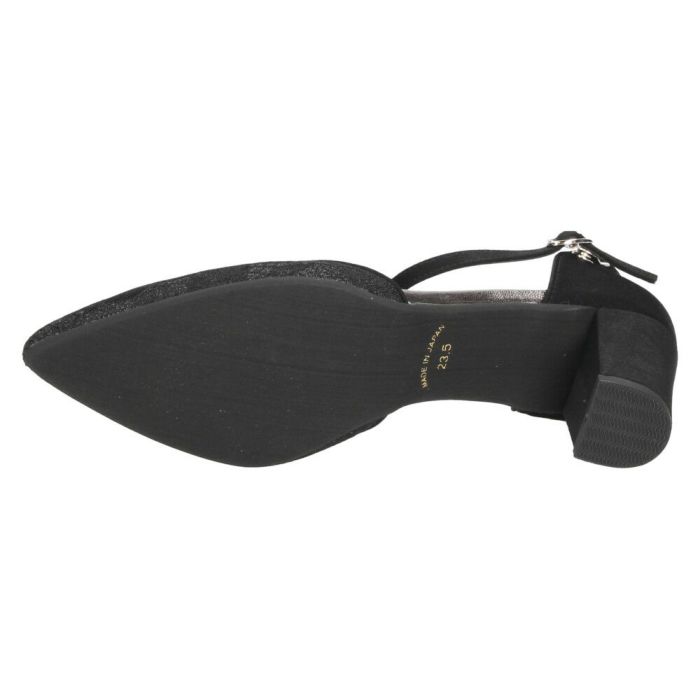 パンプス ストラップ レディース アンクルストラップ ポインテッドトゥ セパレート チャンキーヒール 結婚式　パーティー 卒業式 入学式 グランルー Grande Roue 241009 華やか 上品 大人 オフィス