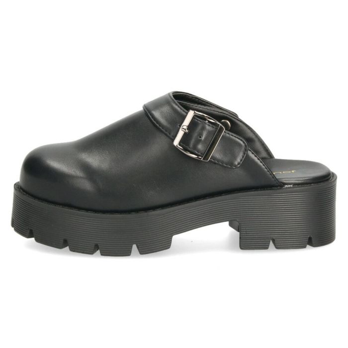 サボ サンダル レディース 厚底 ミュール ストラップ 2WAY 甲深 スタイルアップ カジュアル 大人 上品 きれいめ マフモフ Mafmof 1130WK 黒 ブラック ダークブラウン