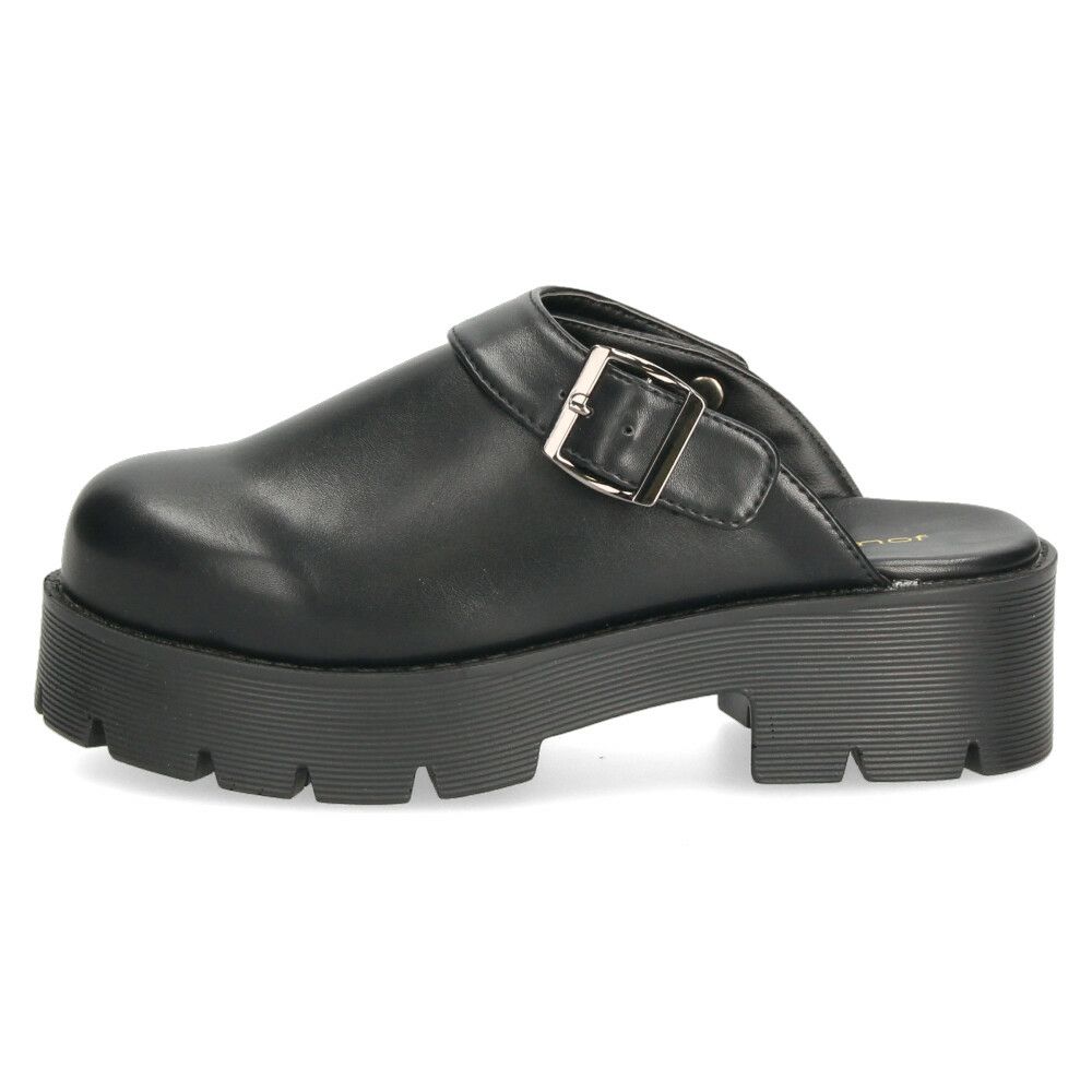 サボ サンダル レディース 厚底 ミュール ストラップ 2WAY 甲深 スタイルアップ カジュアル 大人 上品 きれいめ マフモフ Mafmof 1130WK 黒 ブラック ダークブラウン