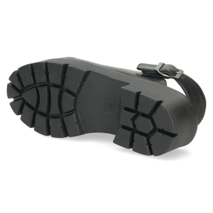 サボ サンダル レディース 厚底 ミュール ストラップ 2WAY 甲深 スタイルアップ カジュアル 大人 上品 きれいめ マフモフ Mafmof 1130WK 黒 ブラック ダークブラウン