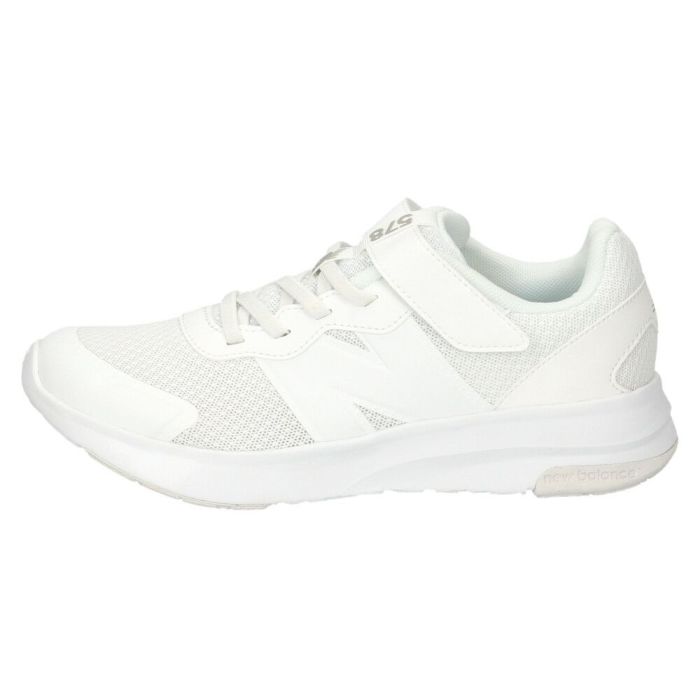 ニューバランス スニーカー キッズ ローカット GT578 NB new balance 白 ホワイト ベルクロ 通学