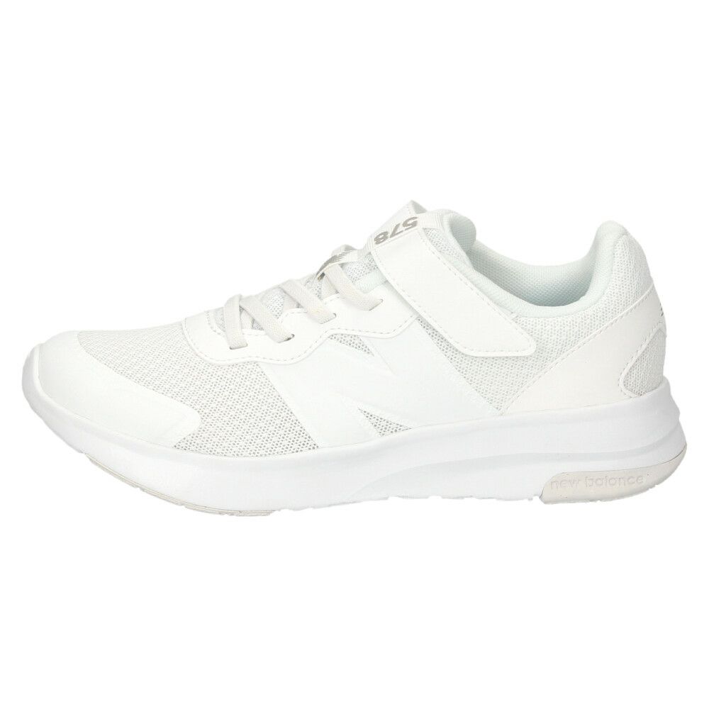 ニューバランス スニーカー キッズ ローカット GT578 NB new balance 白 ホワイト ベルクロ 通学