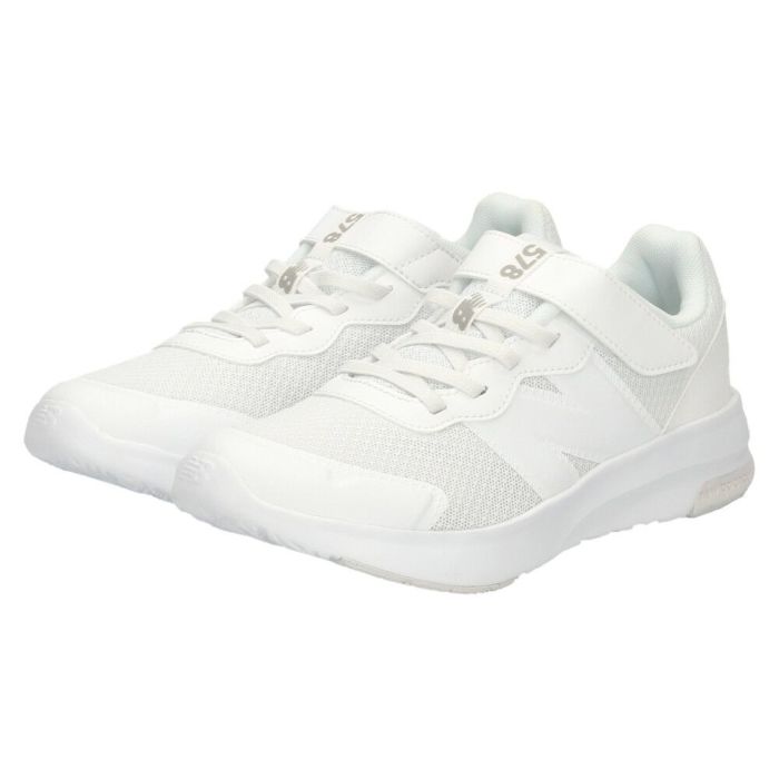 ニューバランス スニーカー キッズ ローカット GT578 NB new balance 白 ホワイト ベルクロ 通学