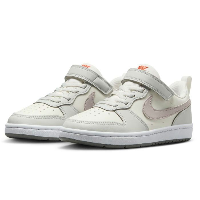 ナイキ キッズ スニーカー NIKE コート ボロー LOW リクラフト PS DV5457-127 靴 マジックテープ ジュニア シューズ 子供靴 通園 通学 普段使い